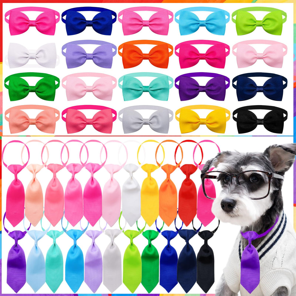 Lazo para perro ajustable de Mruq Pet en color sólido, perfecto para fiestas y fotos.