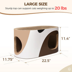 MSBC Big Cat Scratcher Lounge protege muebles al canalizar el rascado.