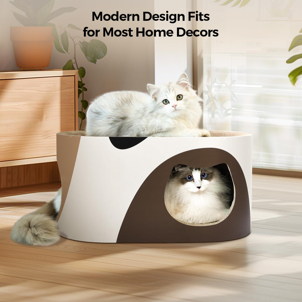 MSBC Big Cat Scratcher Lounge amplio para conejos y gatos en casa.