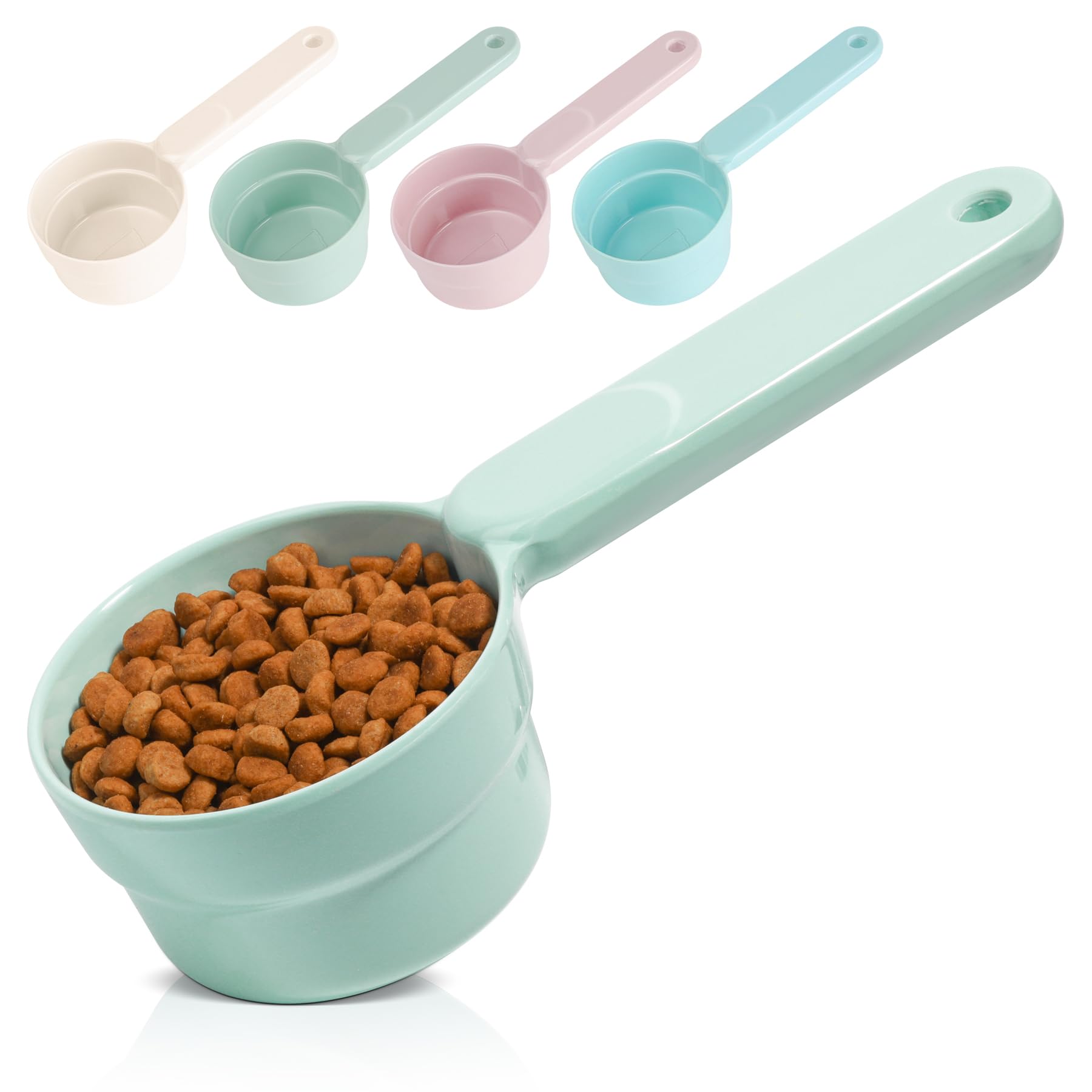 MSBC cucharon medidor de 1 taza para porciones precisas de comida de mascotas.