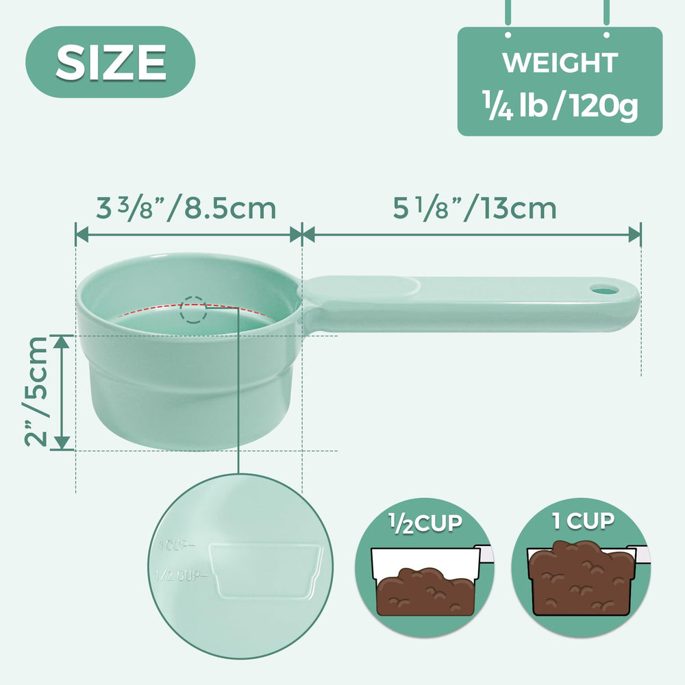 MSBC cucharon de melamina, material seguro para contacto con alimentos y uso diario.