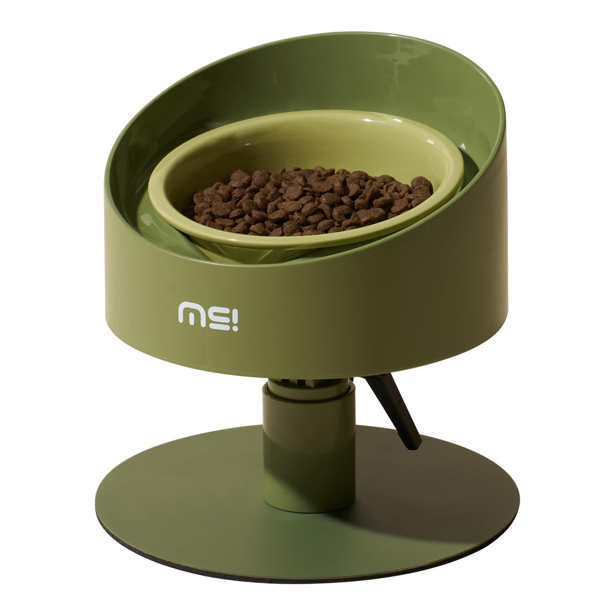 MS!MAKE SURE comedero elevado para gatos en cerámica con base antideslizante.