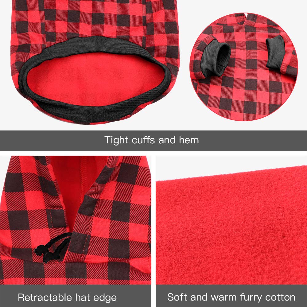 Mtliepte detalle de gorra en sudadera para perro, añade encanto festivo.