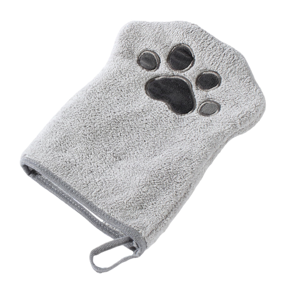 Muddi Mitt: guante microfibra para patas, limpieza suave y control preciso.