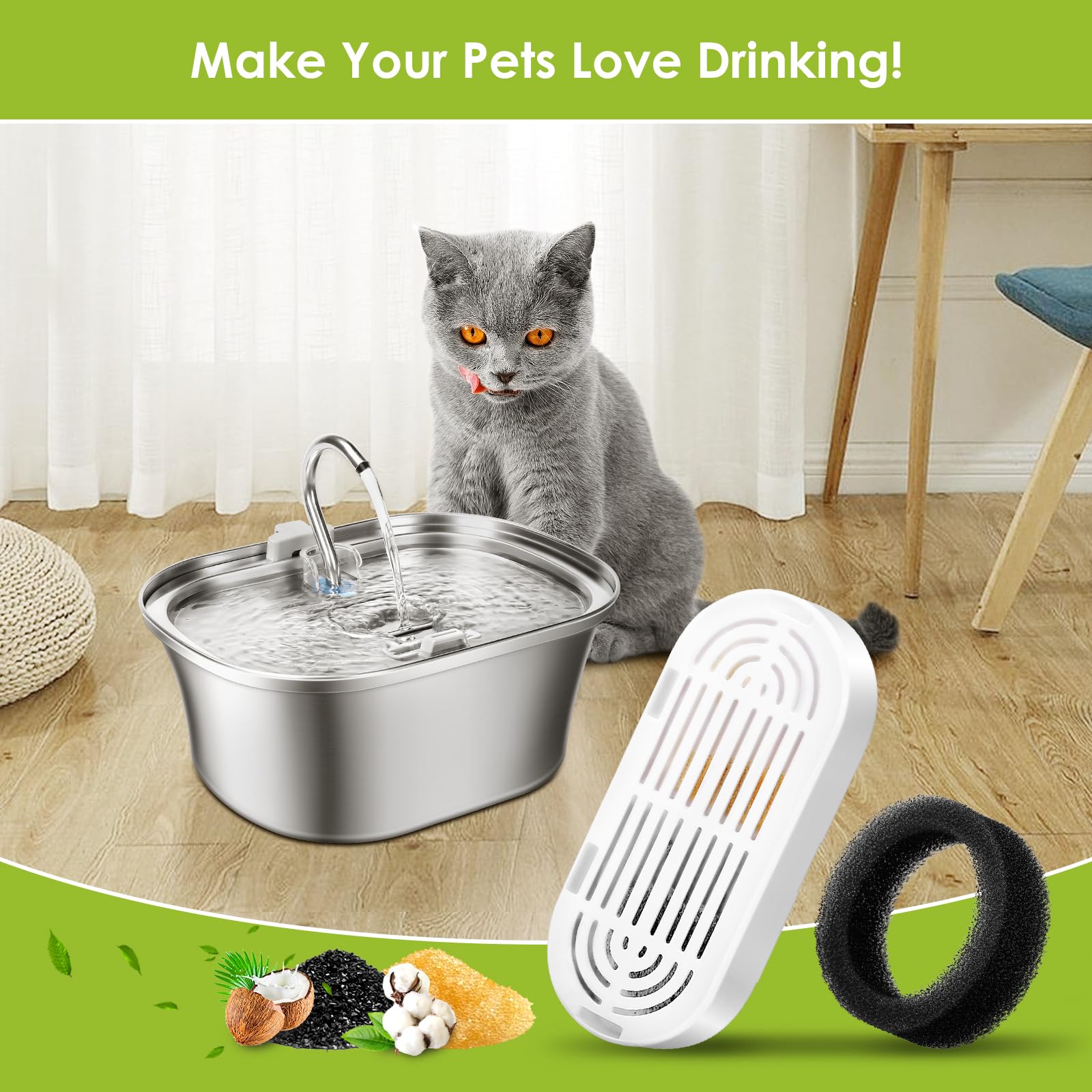 Compatibilidad de filtros Mukkela con dispensadores de agua para mascotas