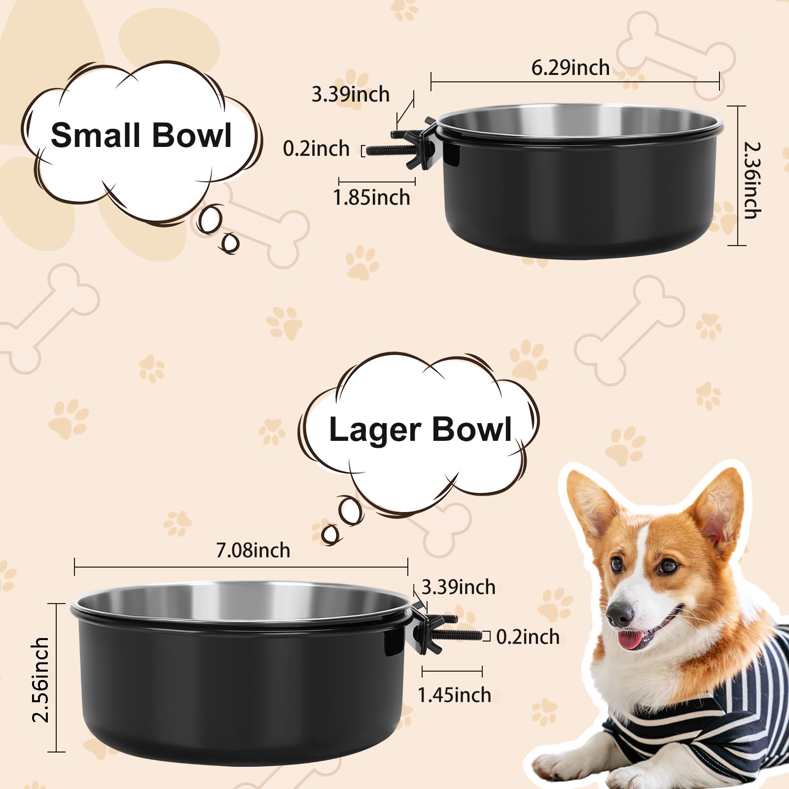 MultiOutools jaula para perros cuenco inoxidable; ajuste de altura para digestión cómoda.