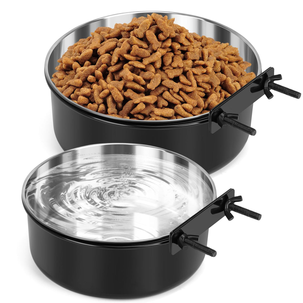 MultiOutools jaula para perros con cuenco inoxidable; instalación rápida sin herramientas.