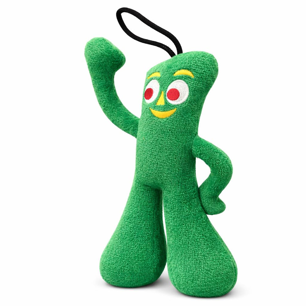 Multipet Gumby juguete perro peluche verde, perfecto para juego suave.