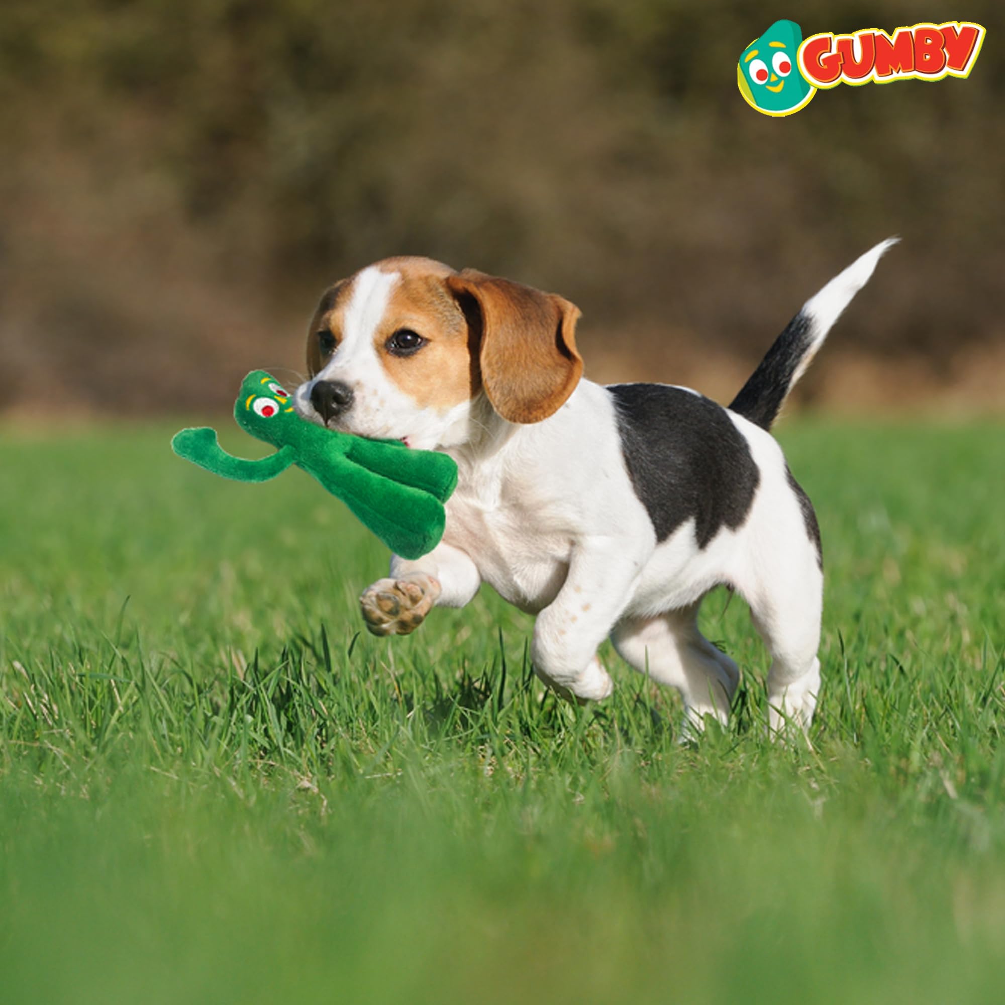 Juguete peluche Gumby de Multipet, perfecto para abrazos y juego interactivo.