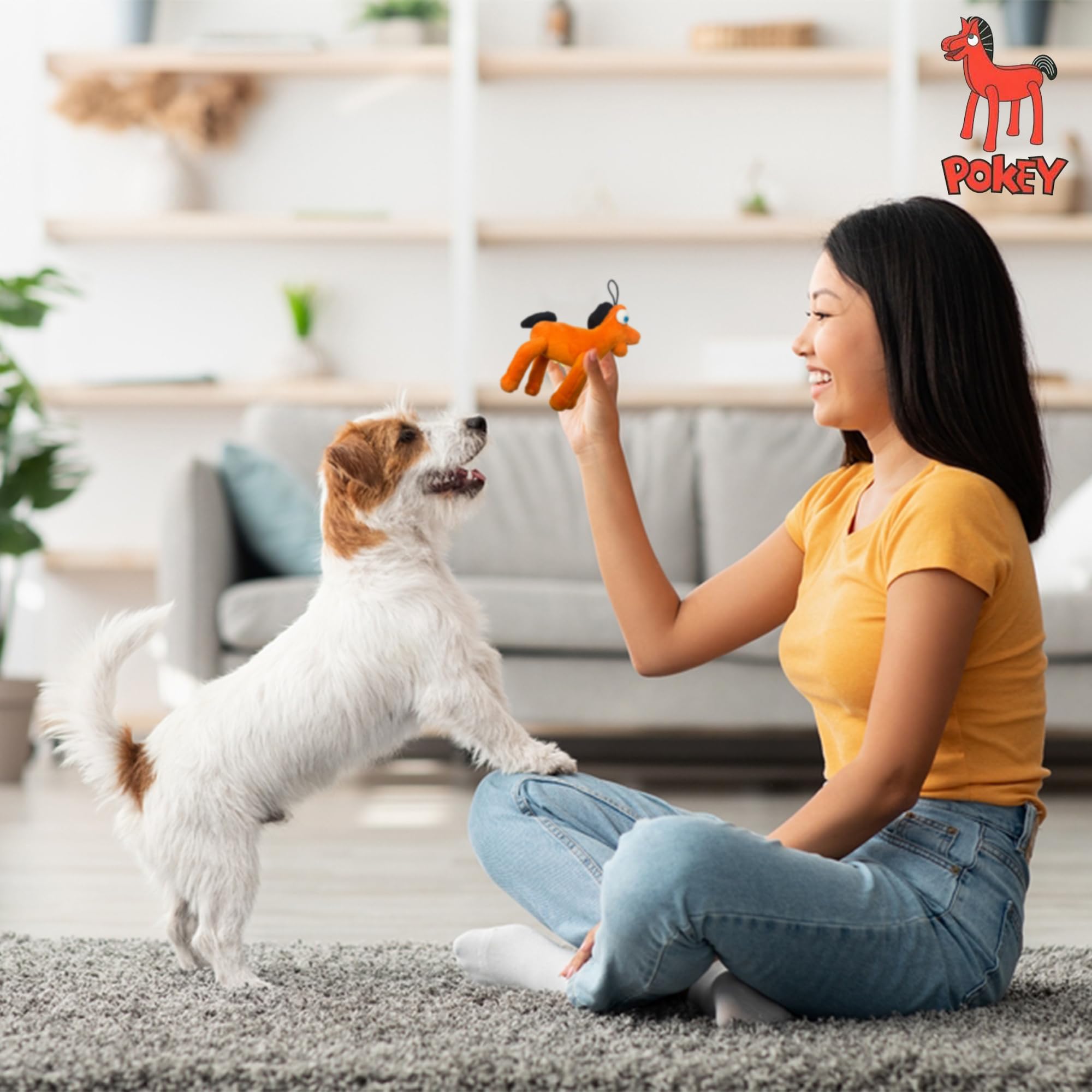 Multipet Gumby peluche abrazable, ideal para consuelo.