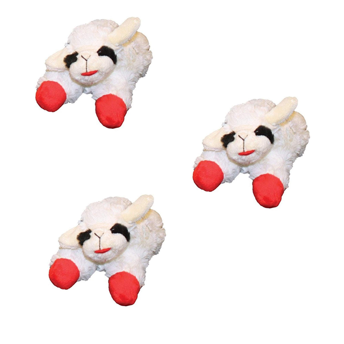 Multipet Lamb Chop: juguete de peluche suave con chirriador para perros