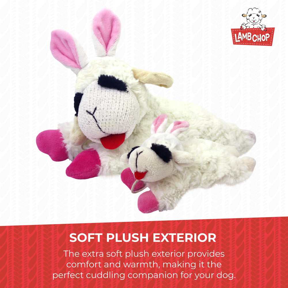 Multipet Lamb Chop forma de cordero clásica para juego suave.