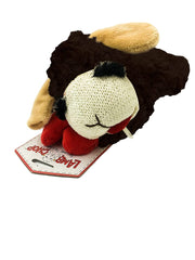 Multipet Lamb Chop mini negro, frente adorable para perros pequeños.