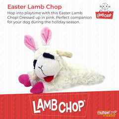 Multipet Lamb Chop peluche suave, perfecto para mimos diarios.