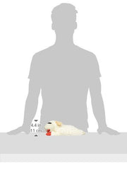 Multipet Lambchop, diseño rostro tejido, suave y fácil de abrazar.