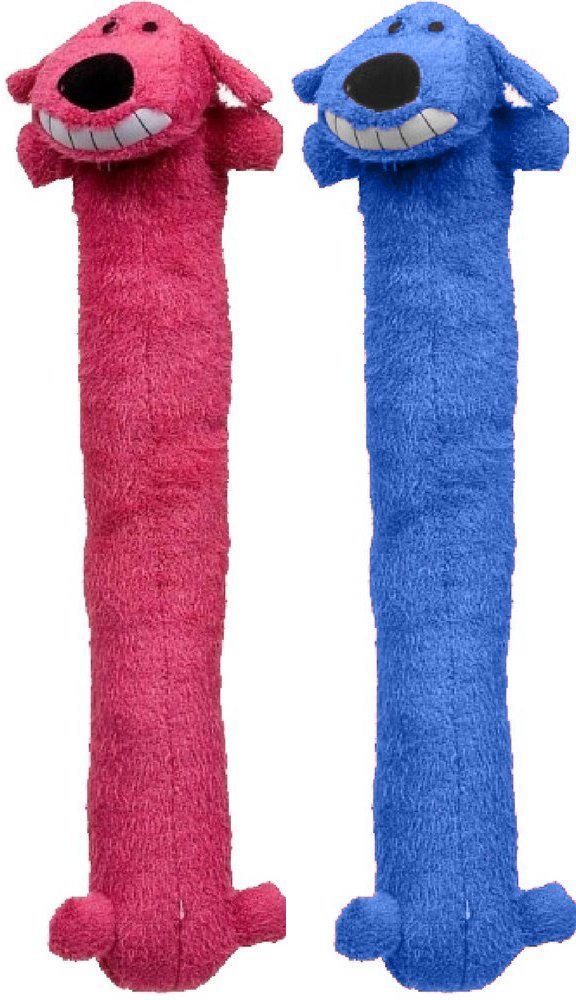 Multipet Loofa para perro multicolor, juguete grande con chirridos para juego activo.