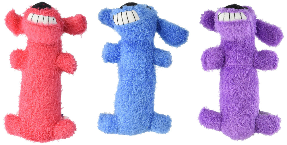 Multipet juguete loofa mini de 6 pulgadas para juegos de búsqueda y agarre.
