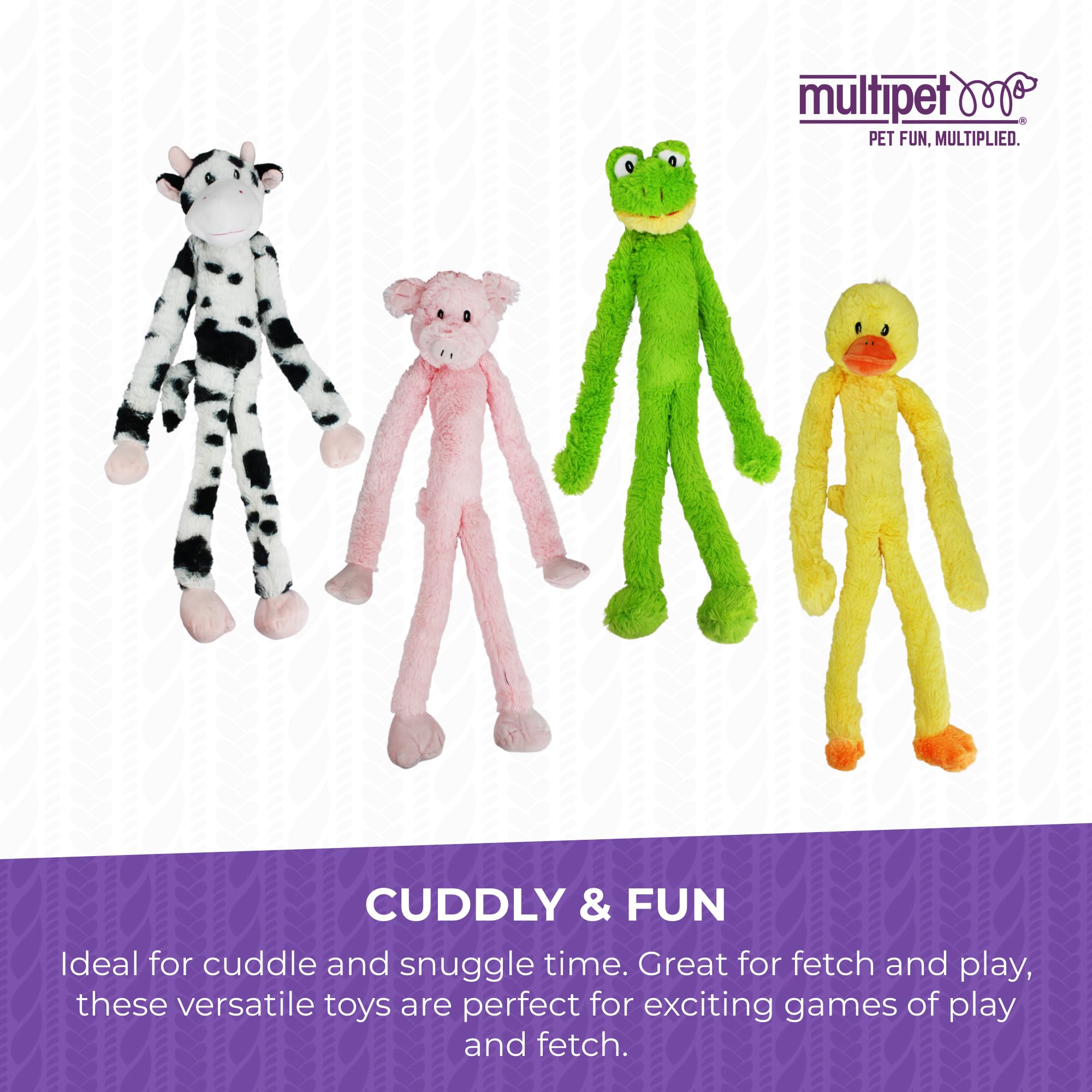 Multipet Swingin' Slevin Duck ideal para juego y abrazo en casa