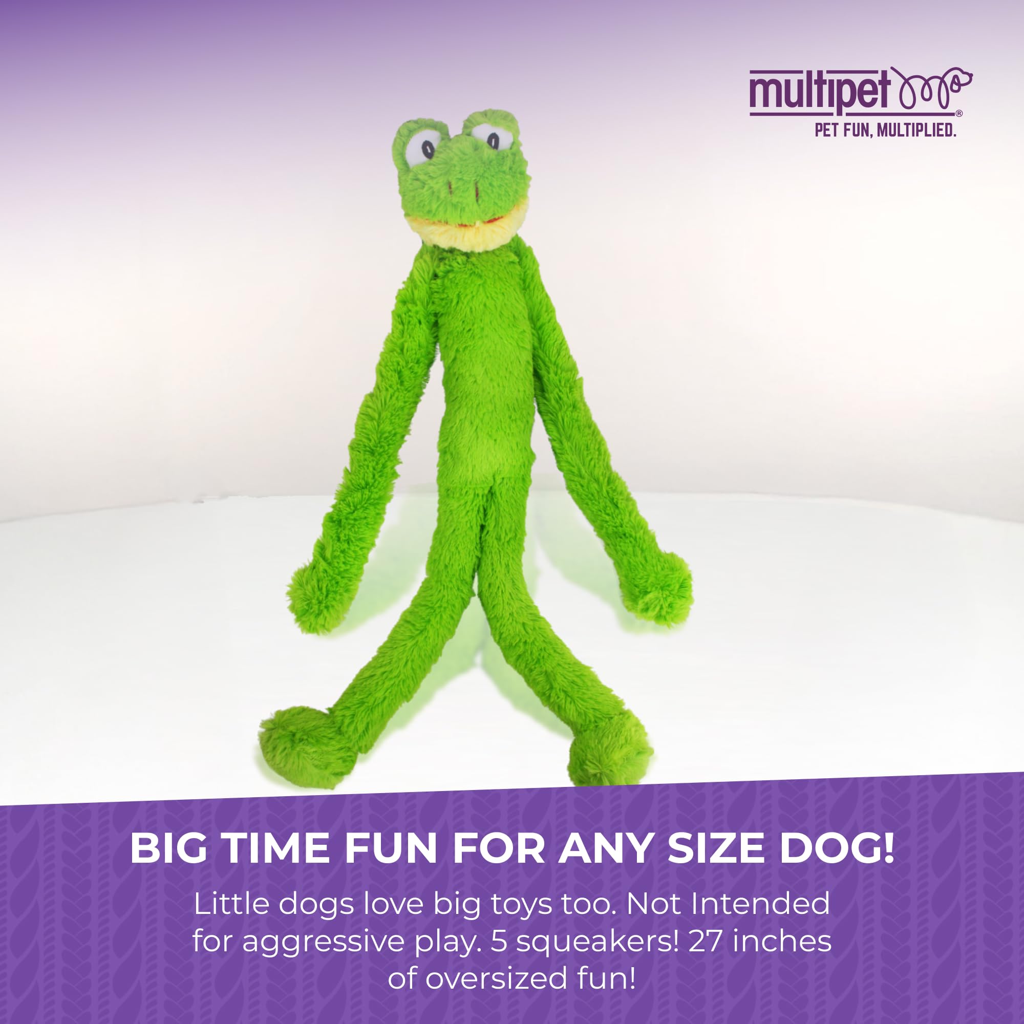 Multipet Swingin' Slevin Duck juguete de peluche para perros