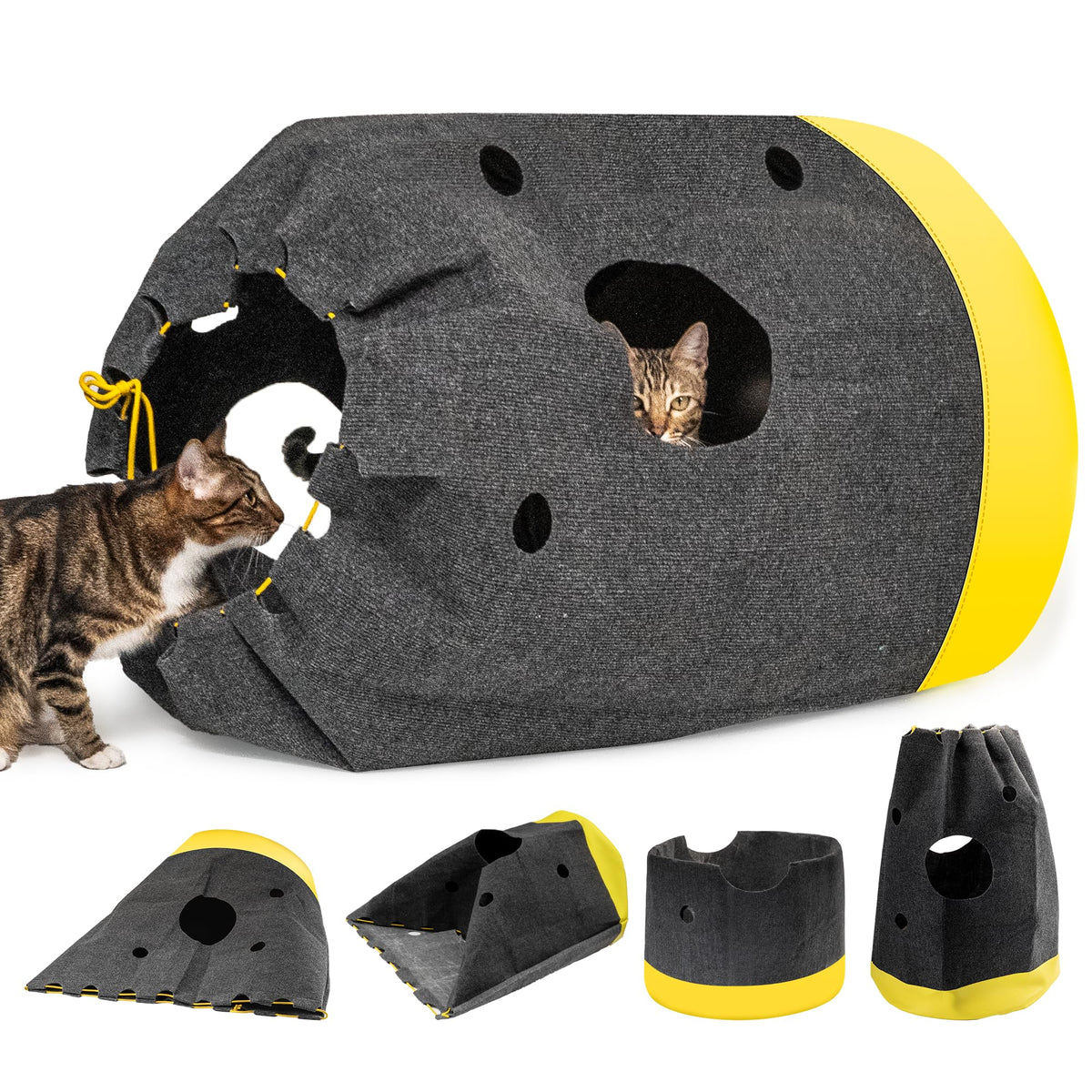 MUMUQ bolsa-juego-gato colapsable: centro de actividad para interiores