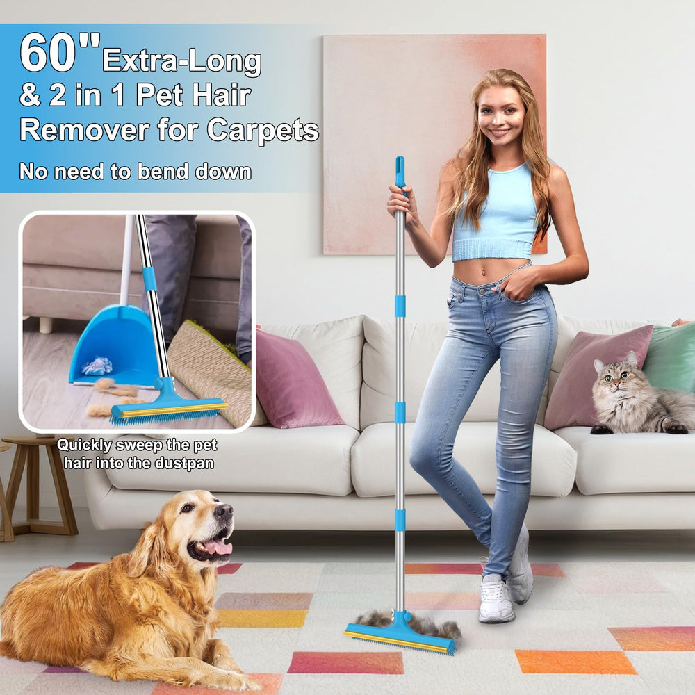 Mango ajustable Mupapi ergonómico facilita limpieza sin agacharse.