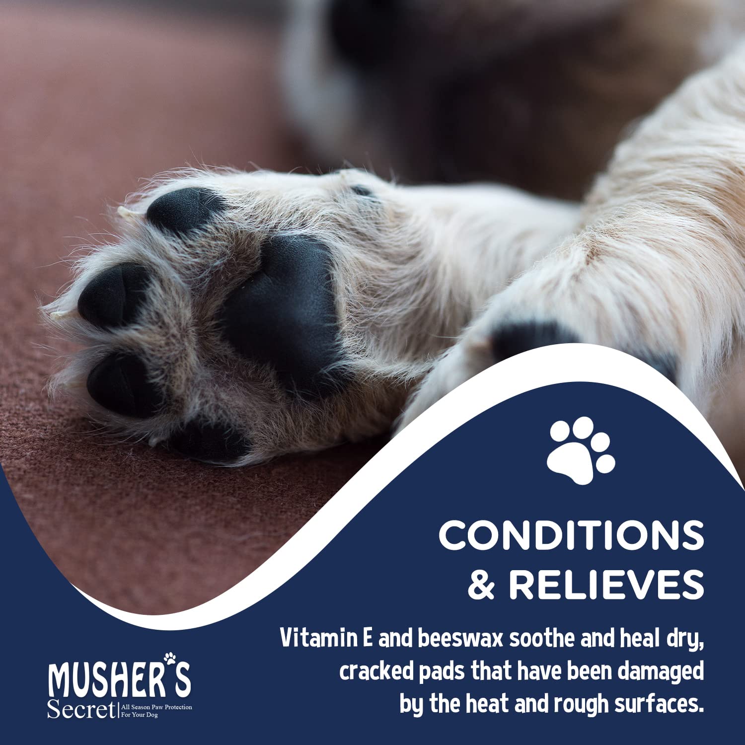 Musher's Secret con vitamina E cuida y suaviza las almohadillas