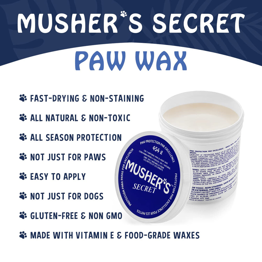 Musher's Secret uso recomendado para cuidado de patitas.