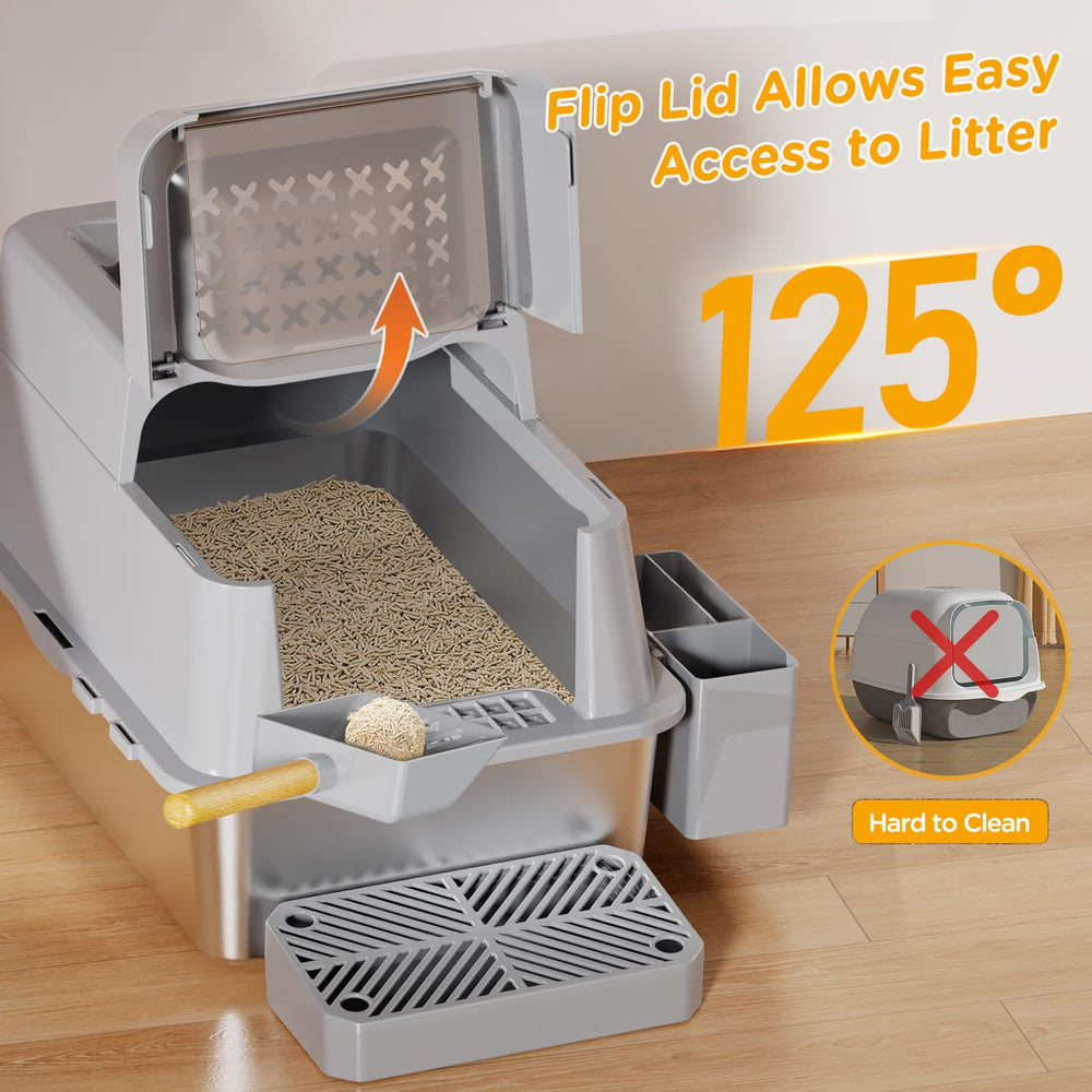 Mutrelenx: caja-arena metallica acero inoxidable, duradera y resistente a óxido.