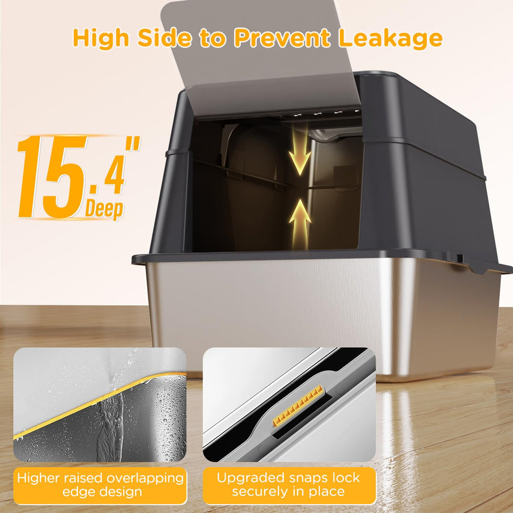 Mutrelenx caja XL 38L ideal para hogares con varios gatos y limpieza sencilla.