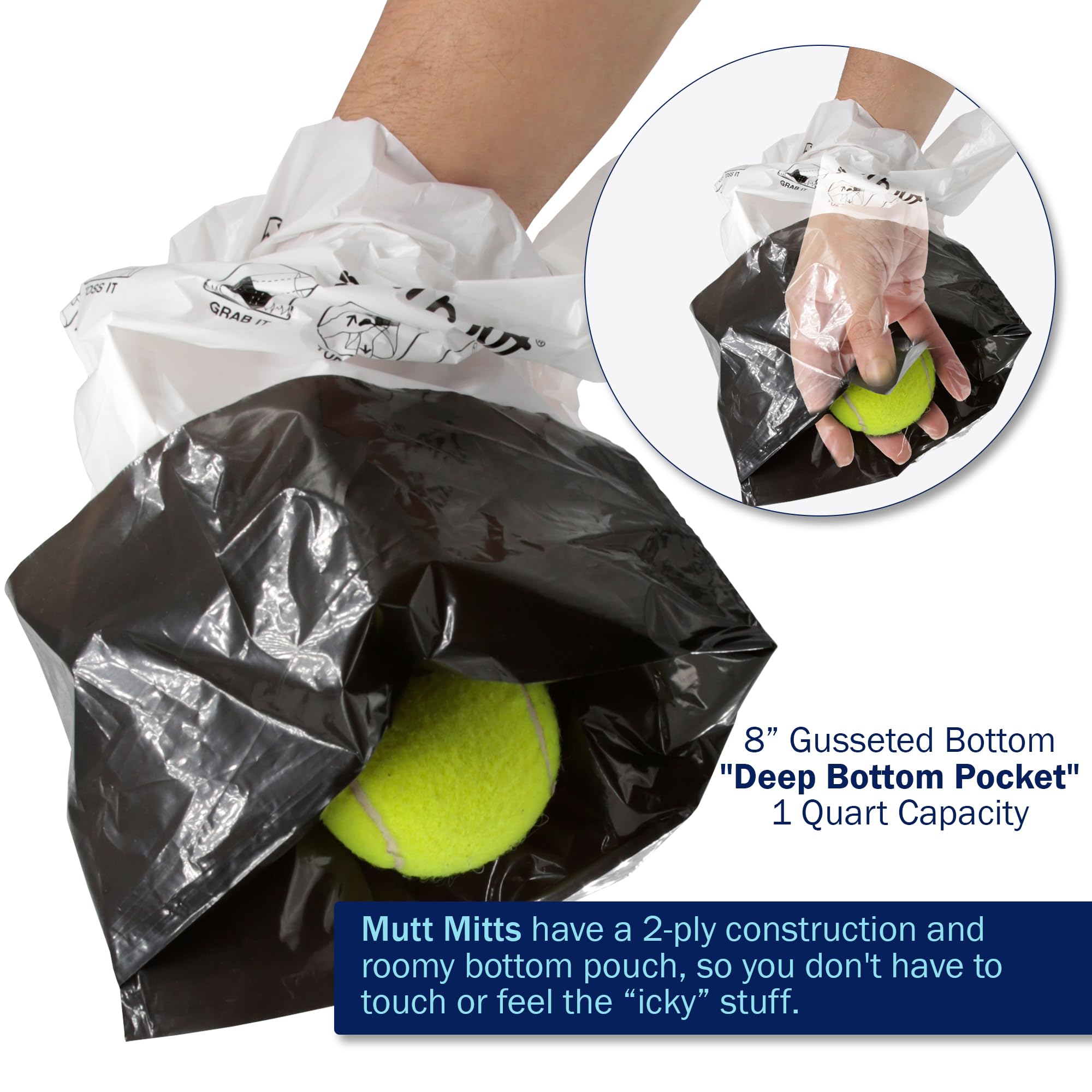 Mutt Mitt bolsas-durables-sin-fragancia: ideal para perros sensibles y paseos sin olores