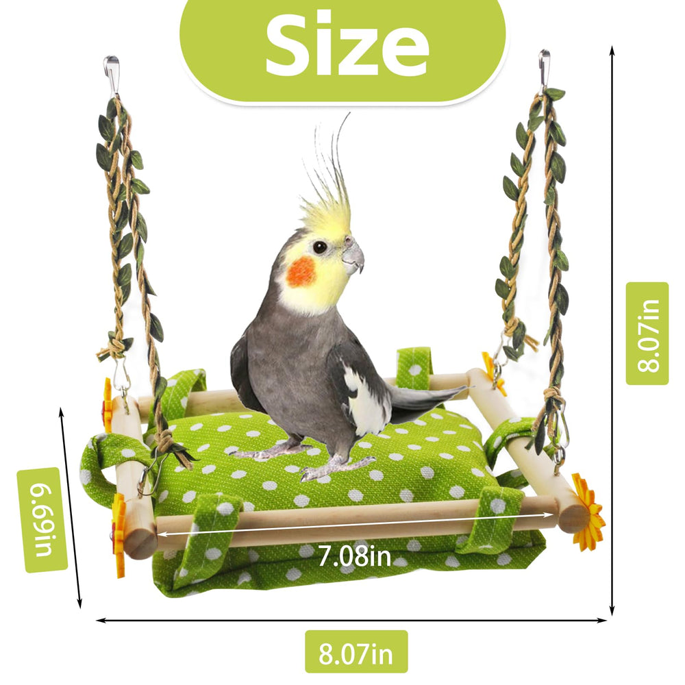 MUYG percha madera colgante: ejercicio y exploración para aves.