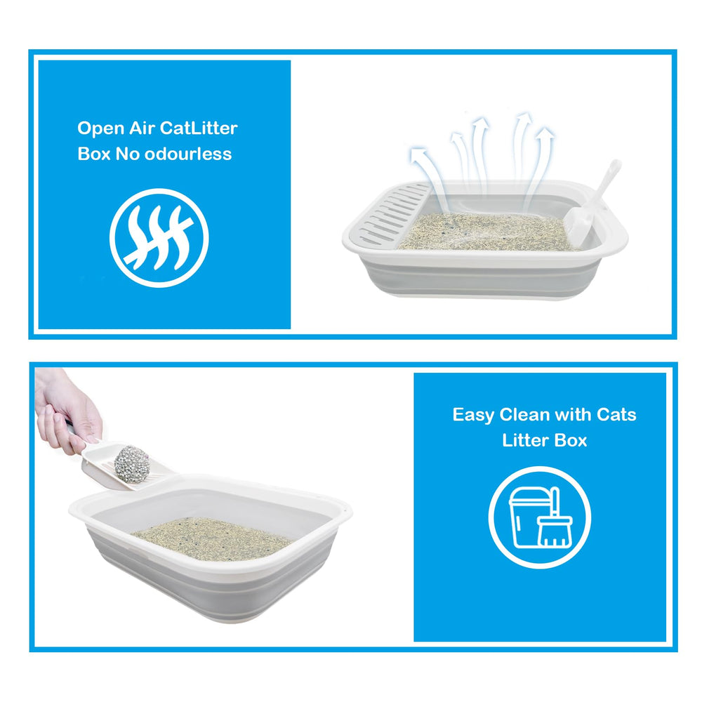 MUYG caja de arena colapsable, material duradero resiste deformaciones