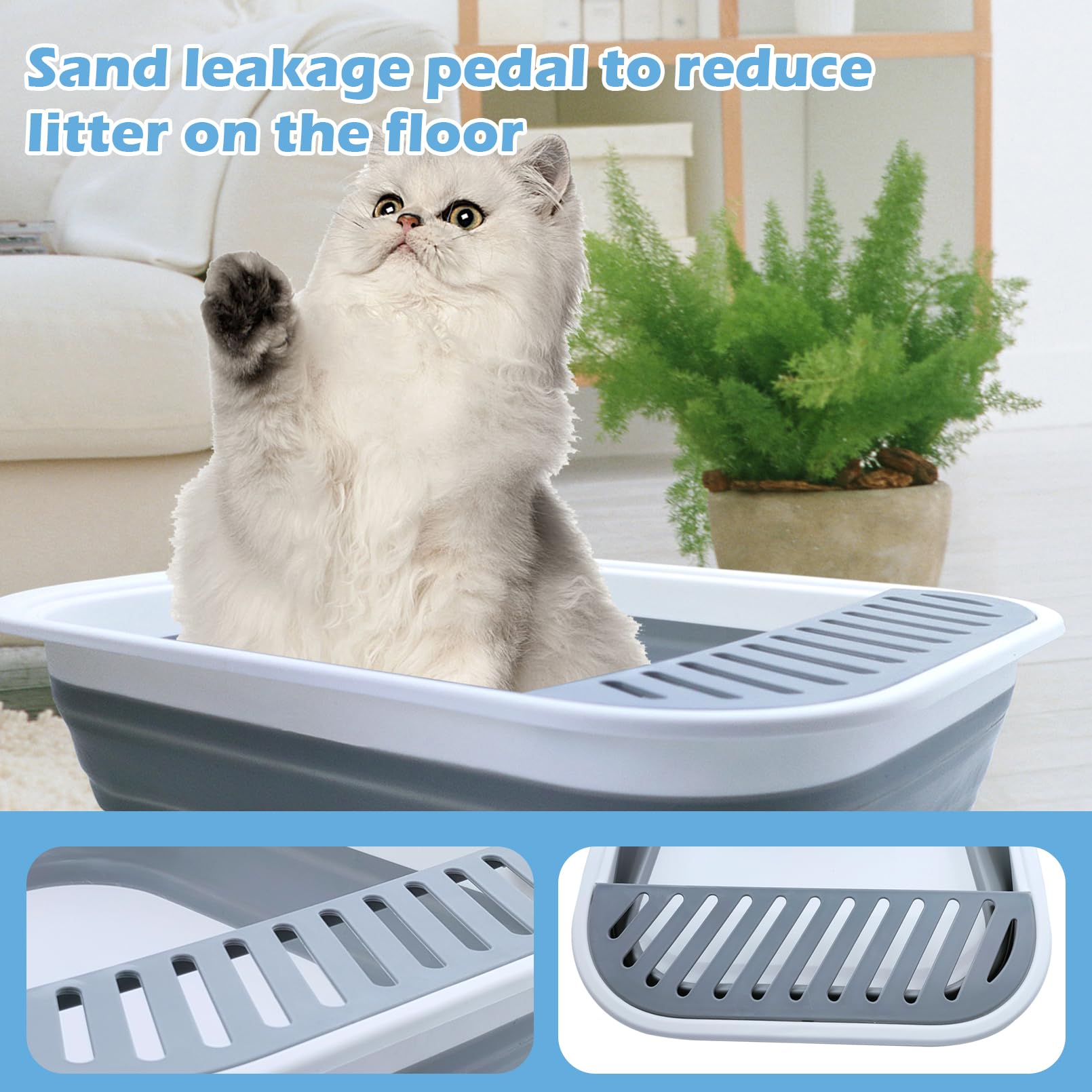 MUYG caja con pedal anti-salpicaduras para evitar derrames