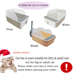 MUYG caja para gatos con pala integrada facilita la limpieza diaria.