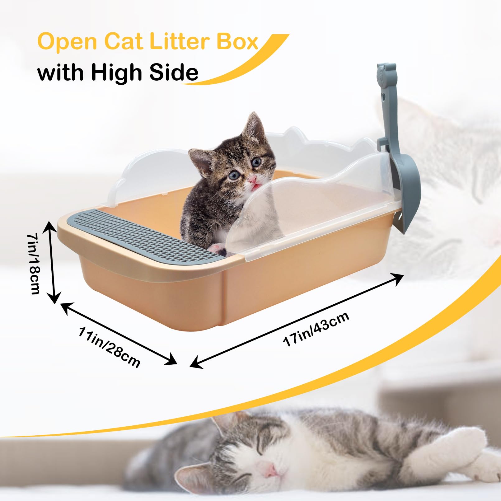MUYG caja para gatos semi cerrada con ventilación mantiene aire fresco alrededor.