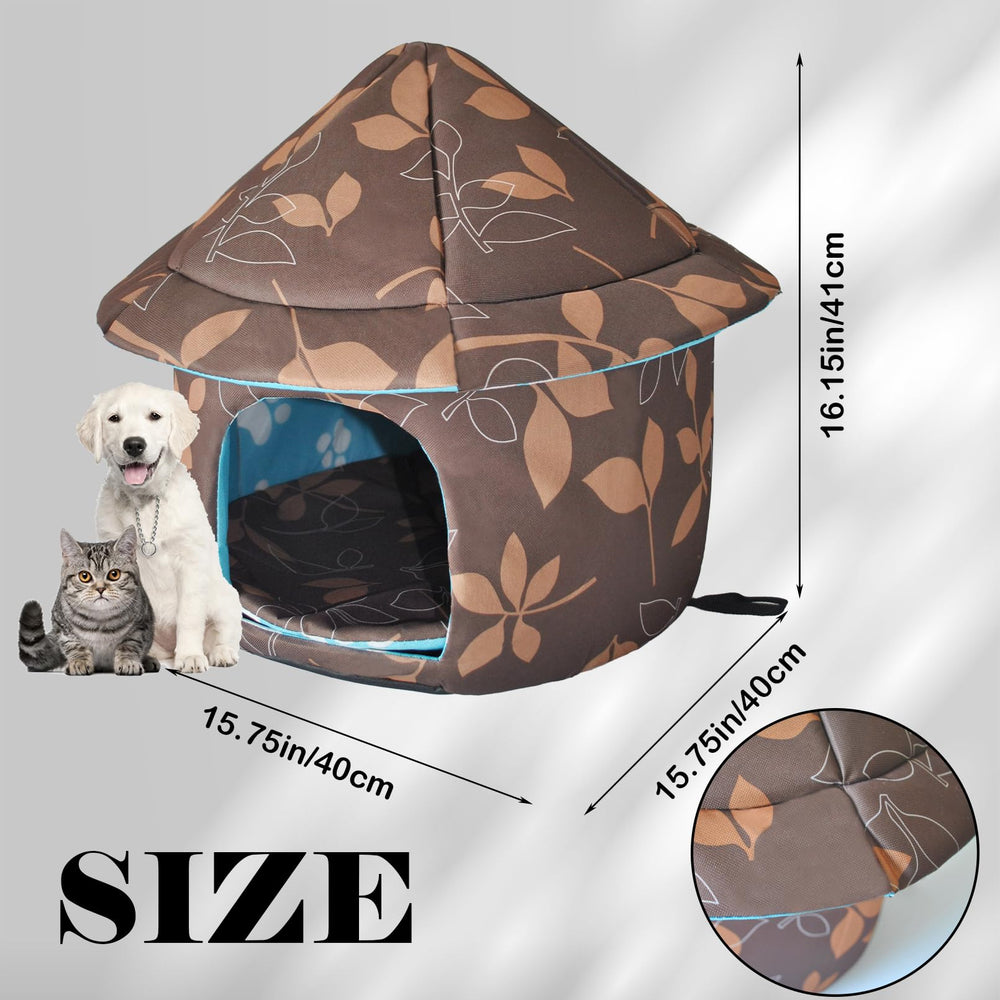 Refugio MUYG para gatos plegable e impermeable, uso interior o exterior