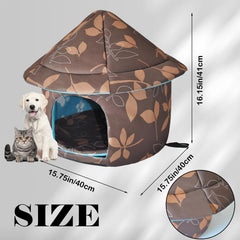 Refugio MUYG para gatos plegable e impermeable, uso interior o exterior
