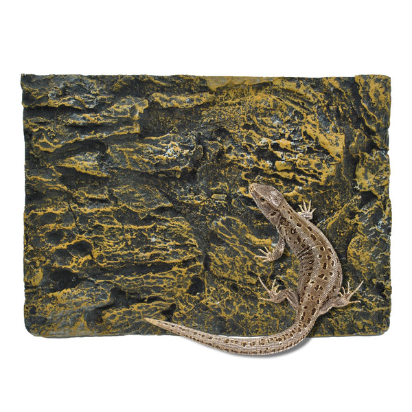MUYG fondo-tanque-reptil-roca-3d: fondo realista para reptiles que mejora el hábitat.