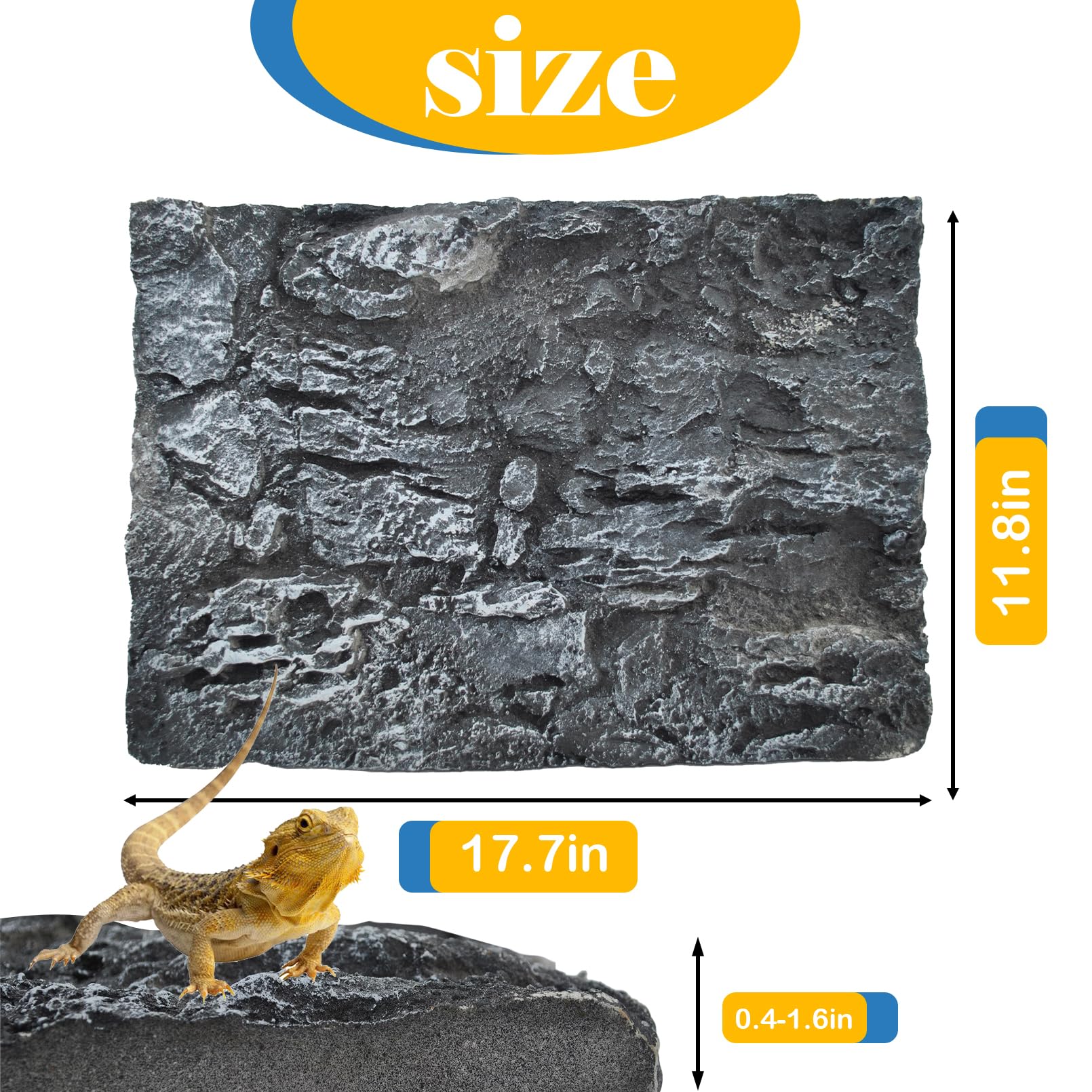MUYG tablero corcho terrario, superficie suave para reptiles