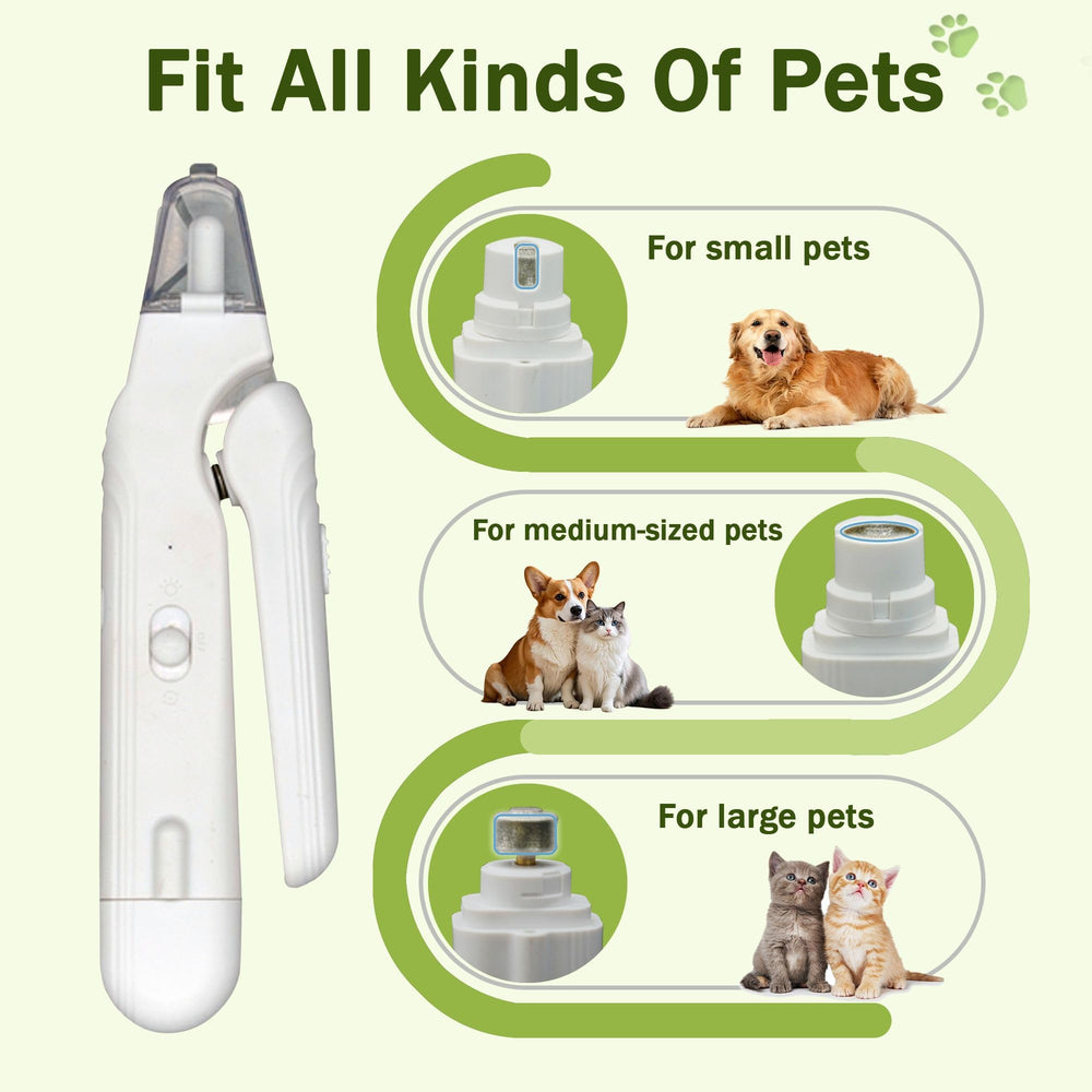 MUZMDNI cortauñas-perro-con-luz-led, guía precisa para cortar.