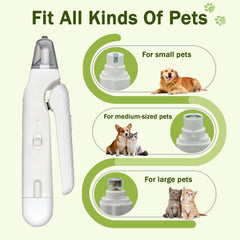 MUZMDNI cortauñas-perro-con-luz-led, guía precisa para cortar.
