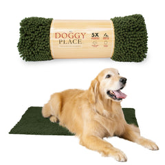 My Doggy Place: alfombra-barro-perros-36x26 para entradas, protege suelos y facilita la limpieza.