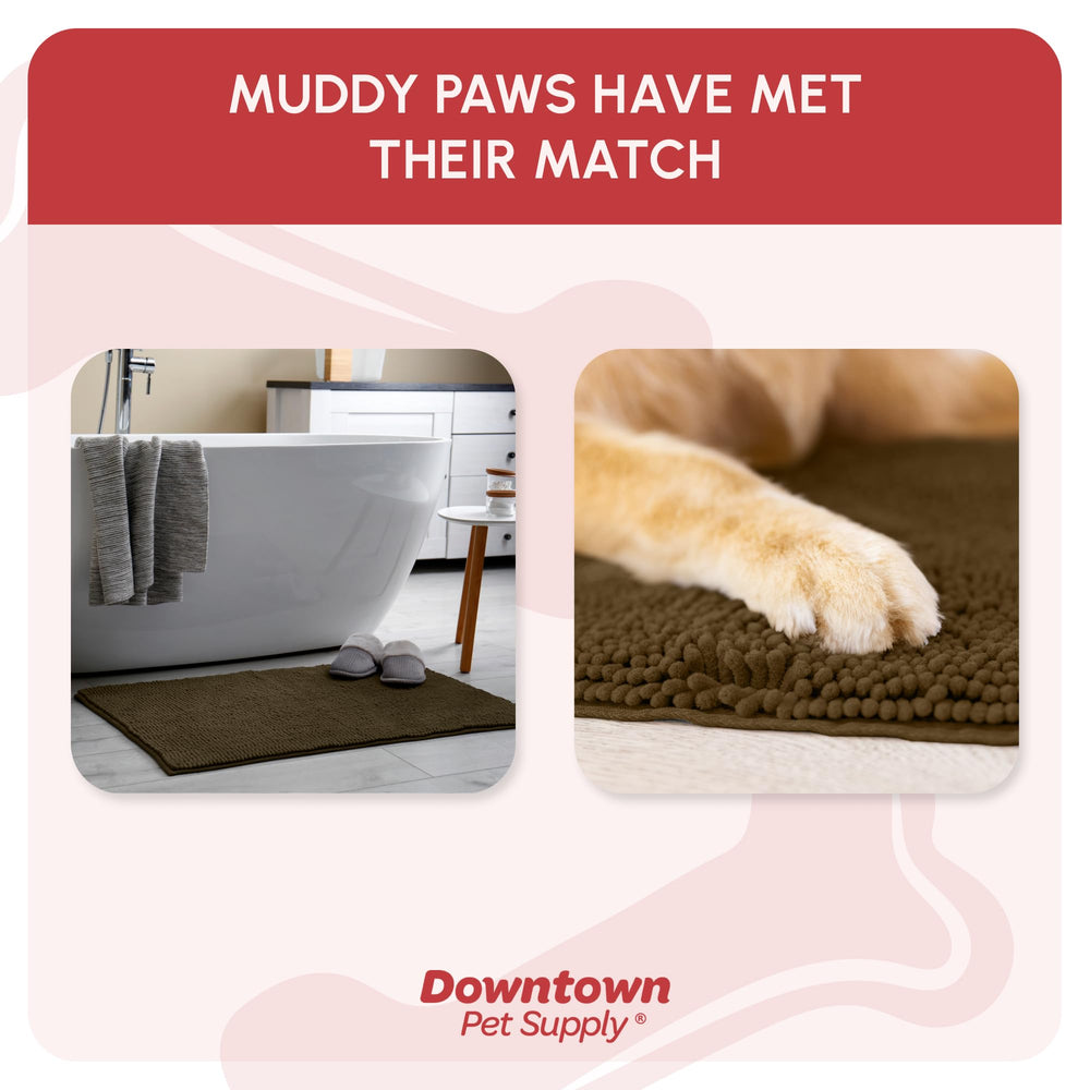 My Doggy Place Mud Mat a prueba de mordidas con costuras dobles para uso duradero