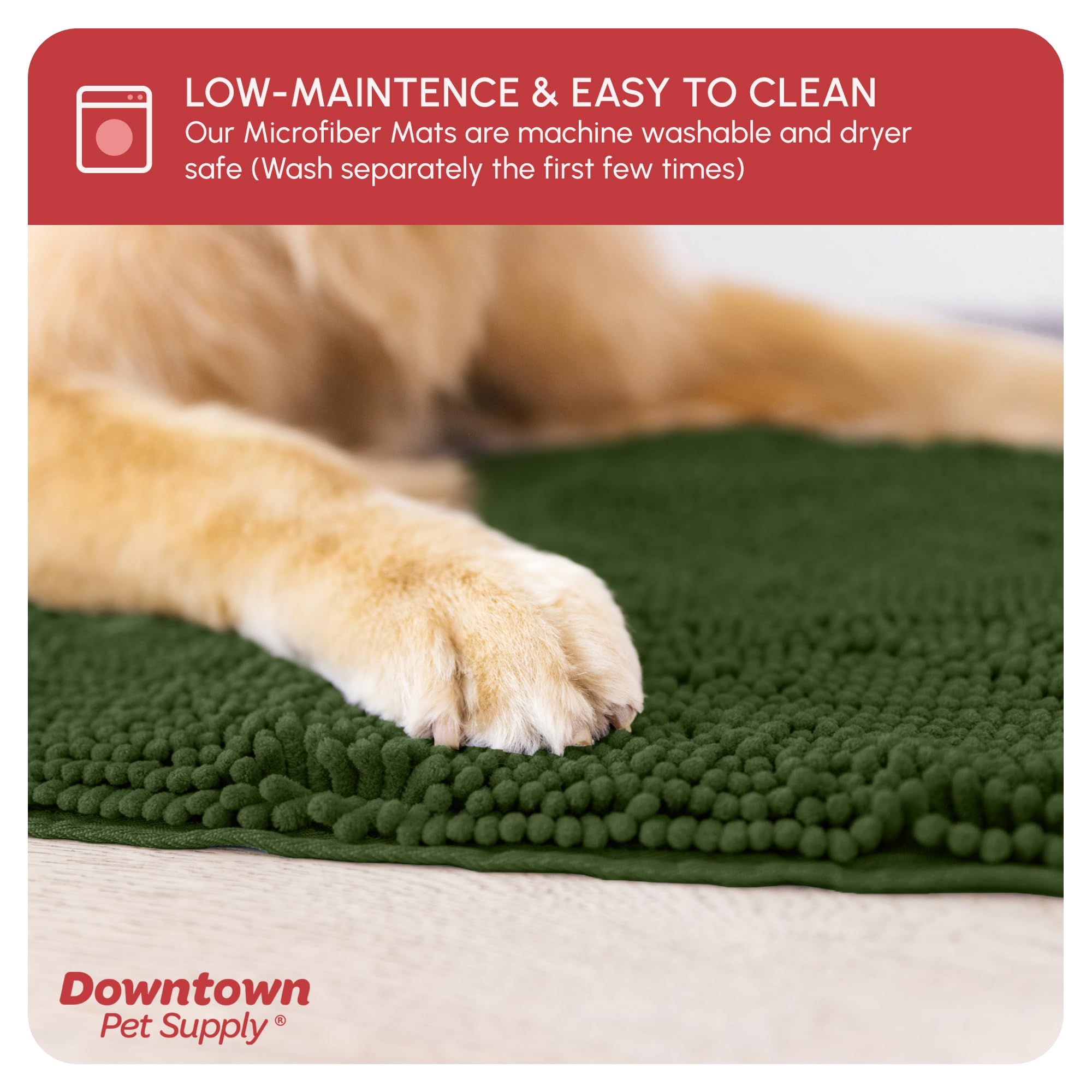 My Doggy Place: alfombra-barro-perros-lavable-a-maquina facilita la limpieza.