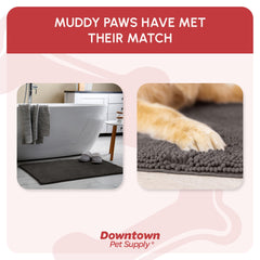 My Doggy Place Mud Mat lavable a máquina facilita la limpieza frecuente.