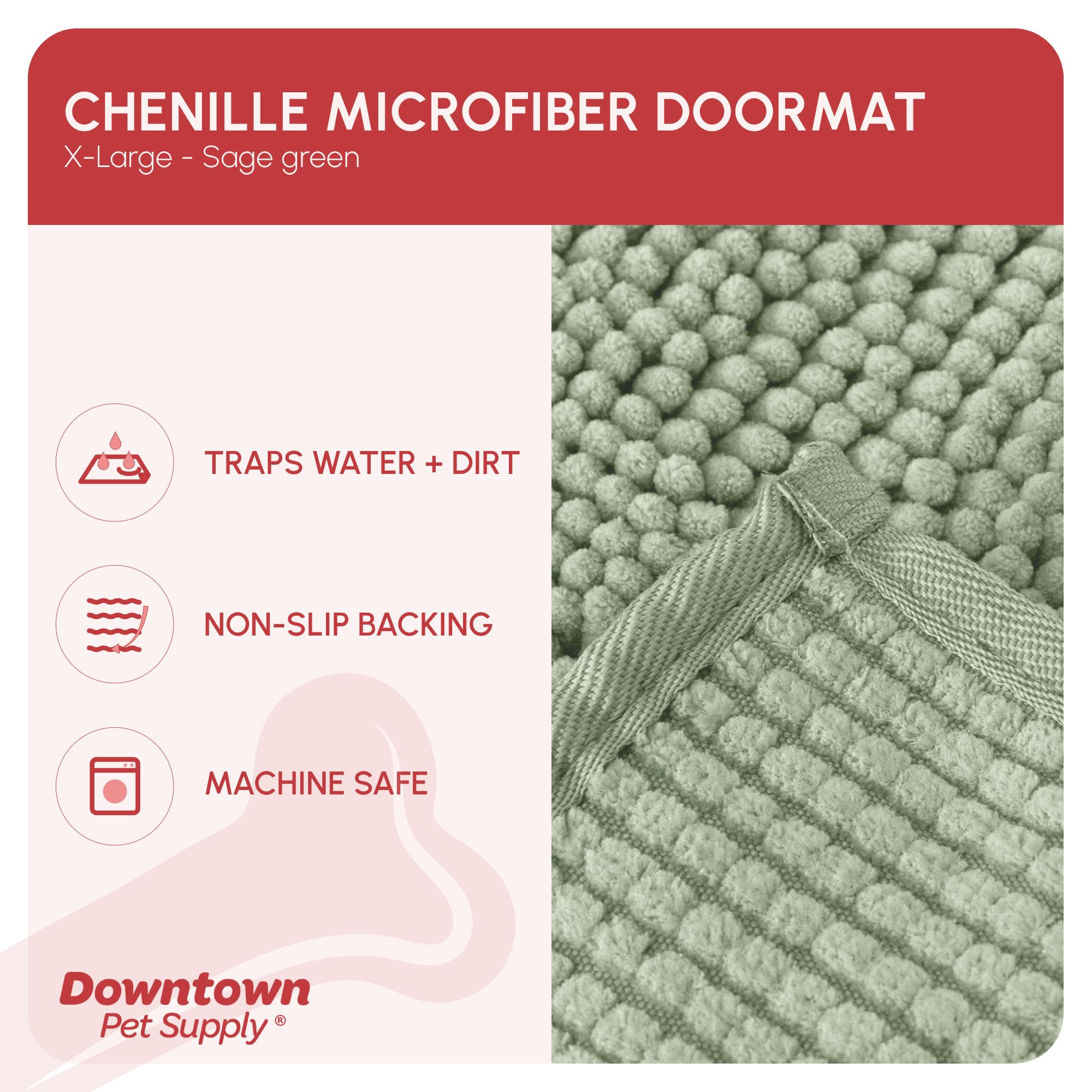 My Doggy Place Mud Mat absorcion superior: mantiene el piso seco tras paseos.
