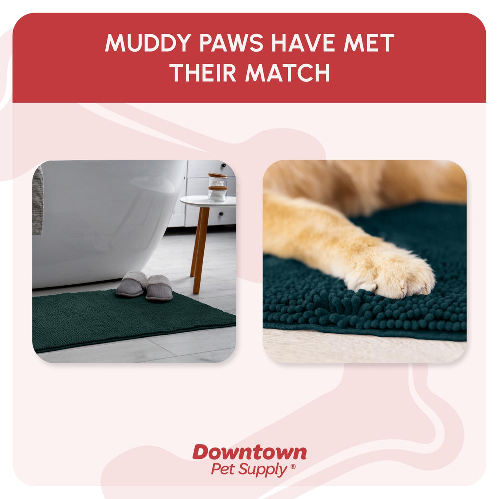 My Doggy Place Mud Mat Teal, doble costura para durabilidad en uso intenso