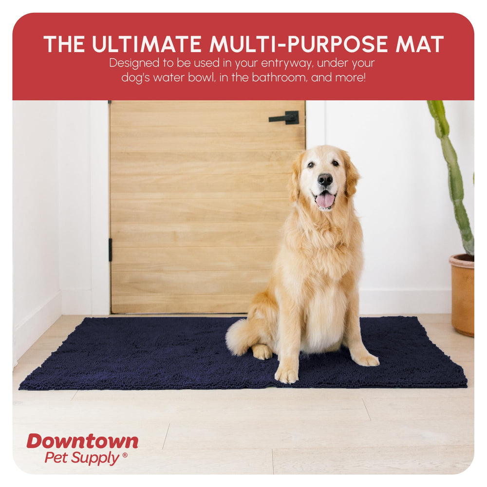 Reverso antideslizante de My Doggy Place mantiene la alfombra estable.