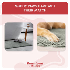 My Doggy Place alfombra con base antideslizante para suelos mojados.