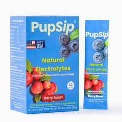 Pupsip polvo hidratación de My Dog's Kitchen listo para mezclar con agua.